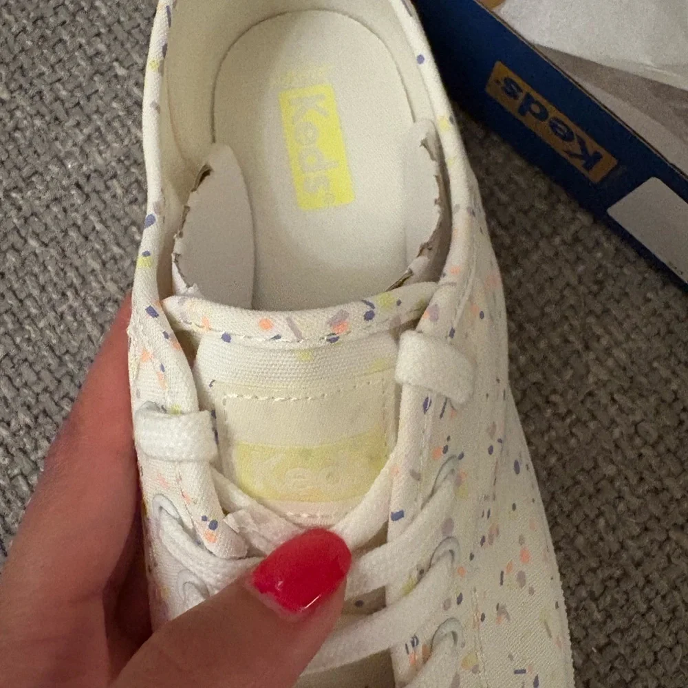 Keds Breezie Confetti Canvas Sneakers White Multi 9 Women New in Box WF65867 - Picture 8 of 16
